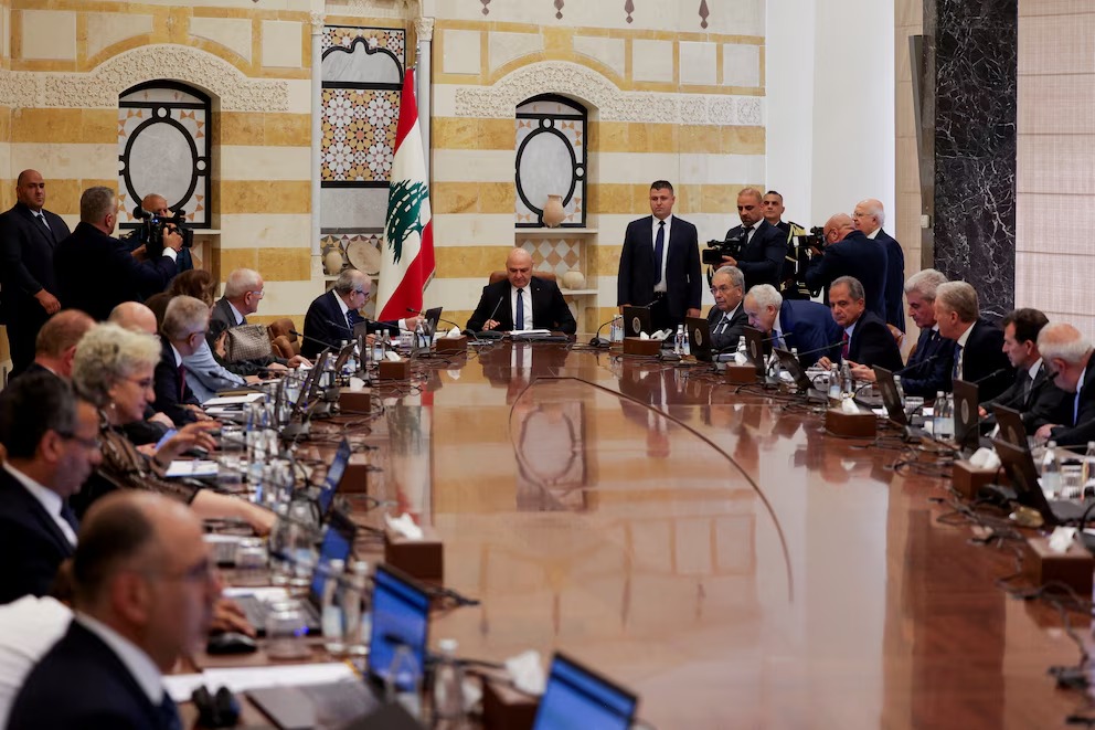 El presidente libenés Joseph Aoun